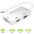 Adapter 3 in 1 Mini DisplayPort (Thunderbolt) to HDMI / DVI / VGA - TECHLY - IADAP MDP-COMBOF12-3