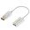DisplayPort 1.2 Male / HDMI Female Active Adapter 15cm White - TECHLY - IADAP DP-HDMIF2-0
