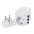 Travel Adapter 2 USB ports 2,4A White - Techly - I-TRAVEL-06TYWH-0