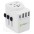 Travel Adapter 3 Port USB-A + 1 USB-C™ White - TECHLY - I-TRAVEL-07TYWH-1