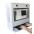 PC, LCD monitor and keyboard safety cabinet, White  - TECHLY PROFESSIONAL - ICRLIM10W-2