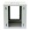 Wall Rack Cabinet 10" 6U Glass Door Grey - Techly Professional - I-CASE EM-1006GTY-4