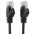 Network Patch Cable in CCA Cat.6 UTP 0.25m Black - TECHLY PROFESSIONAL - ICOC CCA6U-0025-BKT-3