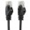 Network Patch Cable in CCA Cat.5E UTP 0,5m Black - TECHLY PROFESSIONAL - ICOC CCA5U-005-BKT-3