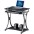 Compact Desk for PC with Removable Tray, Black Graphite - TECHLY - ICA-TB 328BK-3