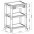 Height-Adjustable Smart Cart with Three-Shelves and Drawer - TECHLY NP - ICA-MS 405-2