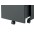 Chest with Three Drawers Desk, Graphite Black - TECHLY - ICA-FC 09BK-4