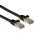 Copper Patch Network Cable Cat.6A SFTP LSZH 0.25 m Black - TECHLY PROFESSIONAL - ICOC LS6A-0025-BKT-1
