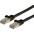 Copper Patch Network Cable Cat.6A SFTP LSZH 0.25 m Black - TECHLY PROFESSIONAL - ICOC LS6A-0025-BKT-0