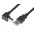 USB 2.0 Cable A Male / B Male Angled 0.5m - Techly - ICOC U-AB-005-ANG-0