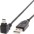 USB 2.0 Cable A Male / Mini B Male 90 ° 1.8 m Black - Techly - ICOC MUSB-AA-018ANG-0