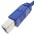USB 3.0 Cable A Male / B Male 0.5 m Blue - TECHLY - ICOC U3-AB-005-BL-6