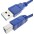 USB 3.0 Cable A Male / B Male 0.5 m Blue - TECHLY - ICOC U3-AB-005-BL-0