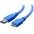 USB 3.0 Superspeed Cable A / Micro B 0.5m Blue - TECHLY - ICOC MUSB3-A-005-0