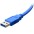 USB 3.0 Superspeed Cable A / Micro B 0.5m Blue - TECHLY - ICOC MUSB3-A-005-3
