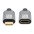 USB 3.2 Gen 2 USB-C™ M/F Thunderbolt 3 E-Mark Cable 1m Black - TECHLY - ICOC MUSB322-CMF-010-3