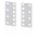 Pair of reducer brackets for ETS cabinets 2U - TECHLY PROFESSIONAL - I-CASE RAIL-ADP2ETG-0