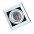 Single Recessed LED spotlight 12W Cool White, Silver - TECHLY - I-LED-DOWN-12WPWV-0