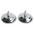 Chrome Leg Leveling with Plastic Base - TECHLY - ICA-CT FEET3-0