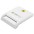 Compact Smart Card Reader/Writer USB2.0 White - TECHLY - I-CARD CAM-USB2TY-3