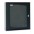 19" Flat Wall Rack Cabinet d.15cm 6 units single section Gray - TECHLY PROFESSIONAL - I-CASE EC-0615G-0