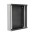 19" Flat Wall Rack Cabinet d.15cm 6 units single section Gray - TECHLY PROFESSIONAL - I-CASE EC-0615G-2