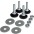 4 Leveling Feet kit for EW series cabinets - TECHLY PROFESSIONAL - I-CASE FEET-EW-0