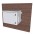 19" Rack Cabinet Wall Mounted 16U Gray IP55 Blind Door 600 mm depth - TECHLY PROFESSIONAL - I-CASE IP55-1660-3