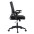 Black Office chair with padded seat and net fabric back - TECHLY - ICA-CT MC003BK-2