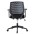 Office chair with padded seat and back in polypropylene - TECHLY - ICA-CT MC011BK-4