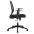 Office chair with padded seat and back in polypropylene - TECHLY - ICA-CT MC011BK-2
