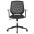 Office chair with padded seat and back in polypropylene - TECHLY - ICA-CT MC011BK-1