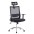 Office Chair with High Backrest Headrest and Chrome Base Black - TECHLY - ICA-CT MC021-0