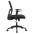 Office chair with padded seat and net fabric back - TECHLY - ICA-CT MC085BK-3