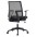 Office chair with padded seat and net fabric back - TECHLY - ICA-CT MC085BK-4