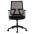 Office chair with padded seat and net fabric back - TECHLY - ICA-CT MC085BK-1