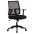 Office chair with padded seat and net fabric back - TECHLY - ICA-CT MC087BK-0