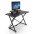Gaming Desk for PC with Angular Ergonomic Edge Black - Techly - ICA-TB ESG01-4