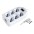 Powerstrip 6 outlets with 10A Space-Saving Plug - TECHLY - IUPS-PCP-4410AP-0