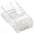 Pack of 100 UTP RJ45 Plug for Cat.5E Solid Cable - Techly Professional - IWP-JAR-C5RTY-2