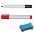 Kit 2 Markers and Eraser for Blackboard, Red and Black - TECHLY - ICA-DZ KIT3-0