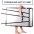 Magnetic Whiteboard with Tripod Easel Adjustable 60 x 90 cm - TECHLY - ICA-FP 602-4