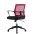 Office Chair with Middle Back Black / Bordeaux - TECHLY - ICA-CT MC064-3