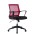 Office Chair with Middle Back Black / Bordeaux - TECHLY - ICA-CT MC064-0