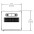 Audio Video Rack Cabinet 19" 15U 600x600 Black - TECHLY PROFESSIONAL - I-CASE AV-2115BKTY-12