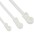 Cable Ties Clip 200x4,8mm with Eyelet Nylon 100 pcs White - TECHLY - ISWTH-20048-0