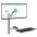 Wall-mounted workstation with monitor support and extendable keyboard shelf - TECHLY - ICA-PLW 02-0