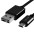 High Speed USB Cable to Micro USB Reversible Connectors Black 1m - Techly - ICOC MUSB-A-010S-1