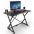 Gaming Desk for PC with Angular Ergonomic Edge Black - TECHLY - ICA-TB ESG01-0