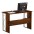 Industrial Style Space Saving Computer Desk with Steel Structure in Brown Wood - TECHLY - ICA-TB-3524C-6